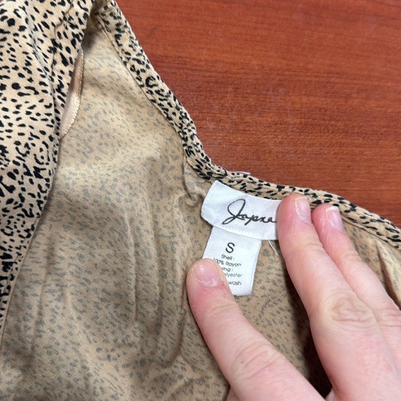 Japna animal print wrap top S // 072609 - Picture 2 of 2